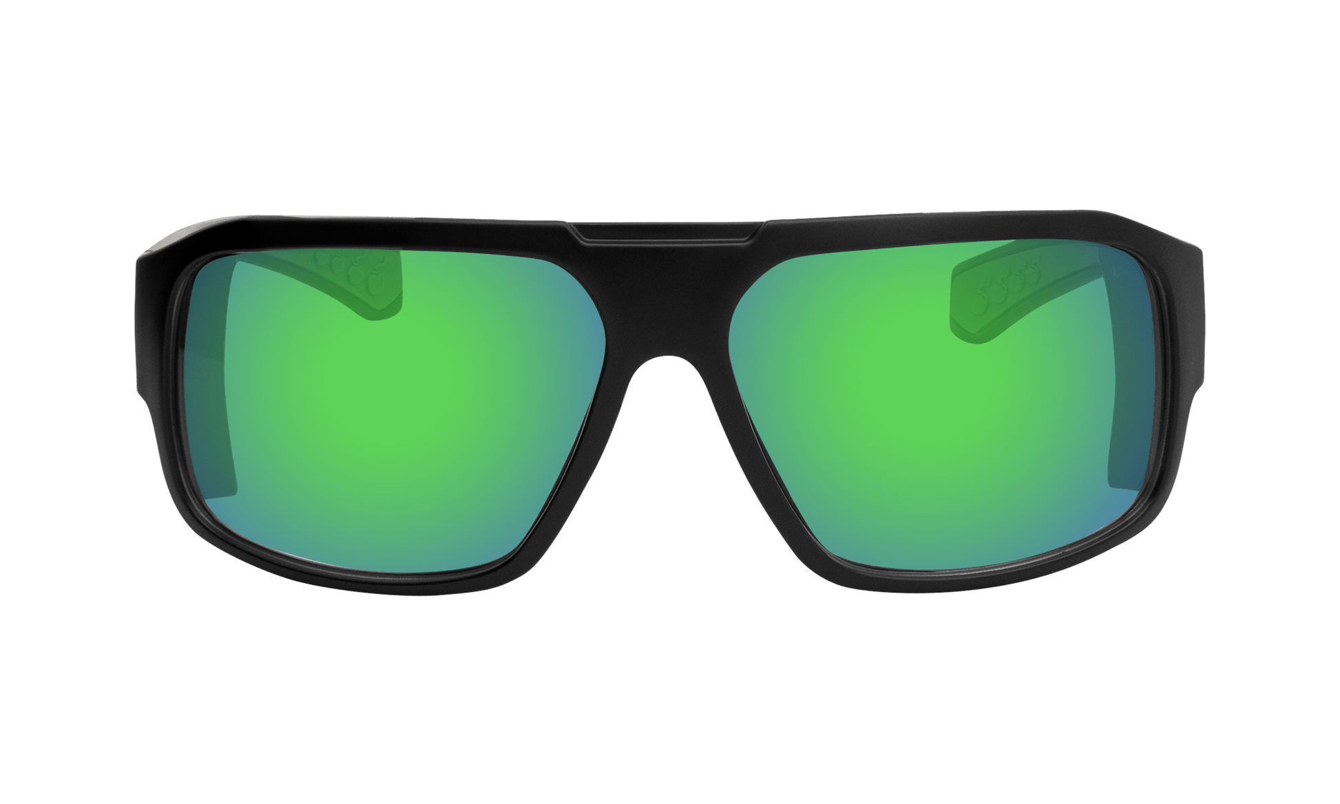 MEGA Safety - Green Mirror - Safety Glasses - Bomber Eyewear - M103GM