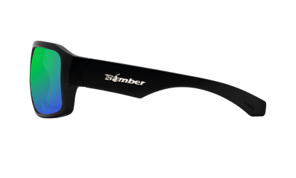 MEGA Safety - Green Mirror - Safety Glasses - Bomber Eyewear - M103GM