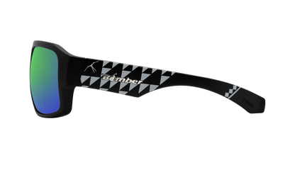 MEGA Safety - Polarized Green Mirror Mana Series - Safety Glasses - Bomber Eyewear - M111GMM