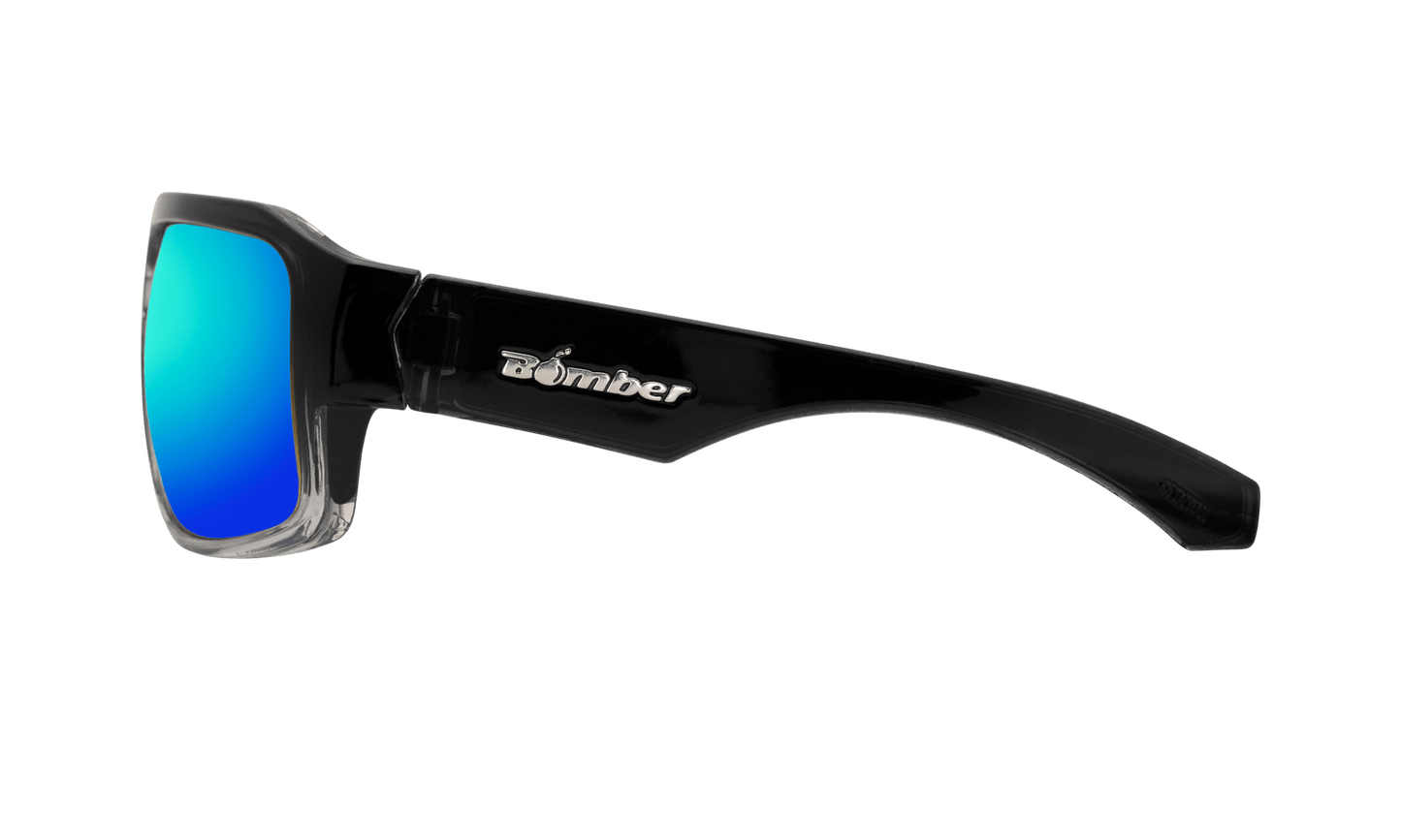 MEGA Safety - Polarized Ice Blue Mirror Crystal - Sunglasses - Bomber Eyewear - M114ICE