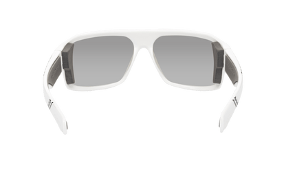 MEGA Safety - Polarized Ice Blue Mirror White Mana Series - Safety Glasses - Bomber Eyewear - M115ICEM