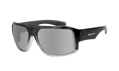 MEGA Safety - Polarized Silver Mirror Crystal - Safety Glasses - Bomber Eyewear - M114