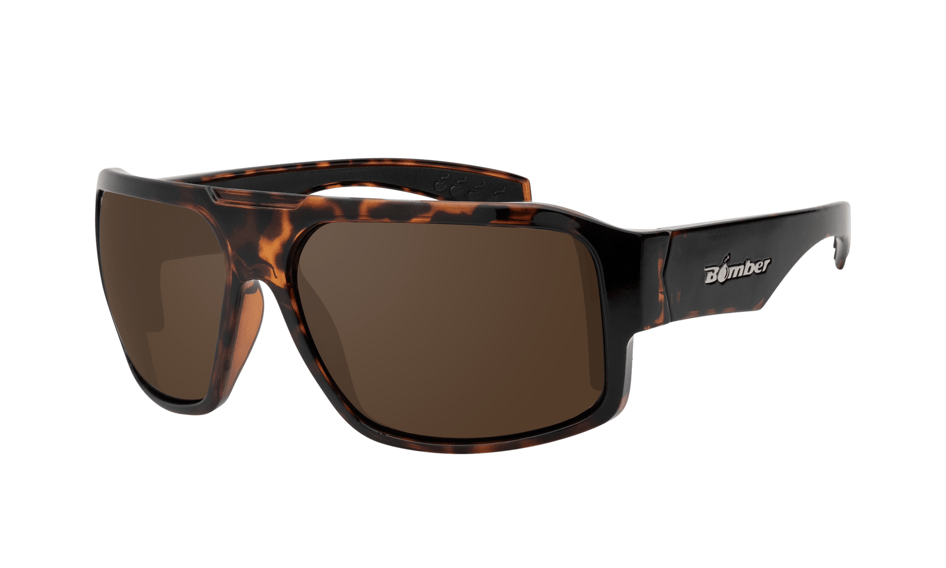 MEGA Safety - Polarized Tortoise - Safety Glasses - Bomber Eyewear - M112