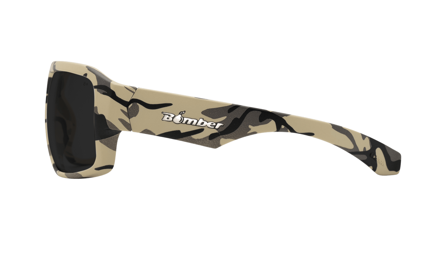 MEGA Safety - Smoke Camo - Safety Glasses - Bomber Eyewear - M106S
