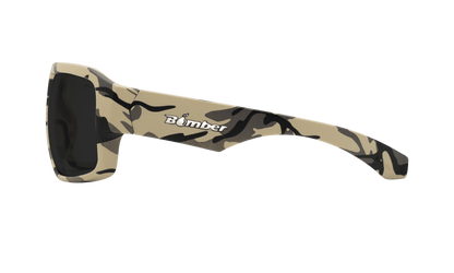 MEGA Safety - Smoke Camo - Safety Glasses - Bomber Eyewear - M106S