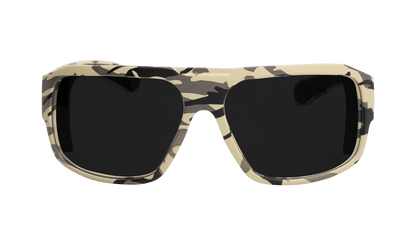 MEGA Safety - Smoke Camo - Safety Glasses - Bomber Eyewear - M106S