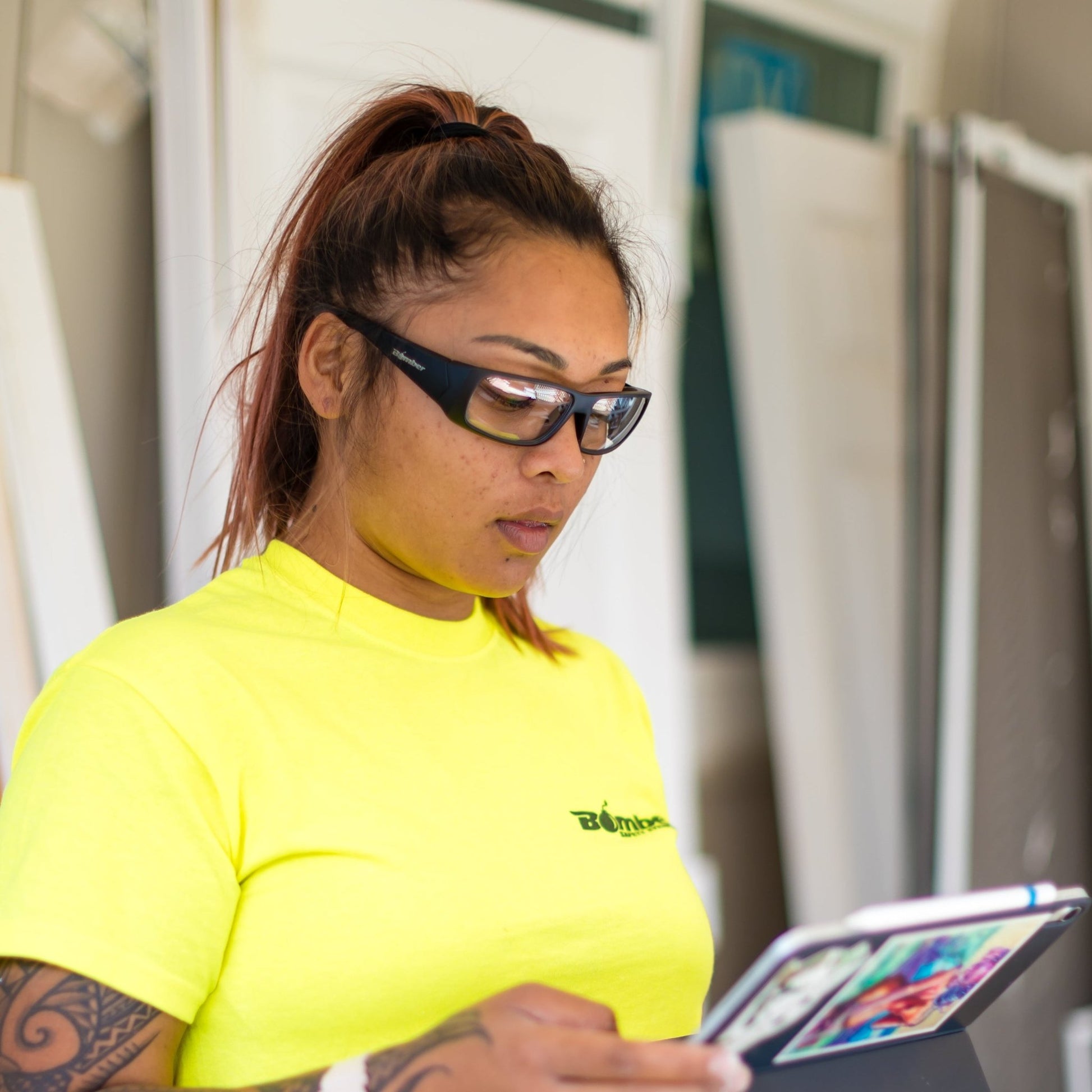 PIPE Safety - Clear Anti - fog - Safety Glasses - Bomber Eyewear - PB101AF