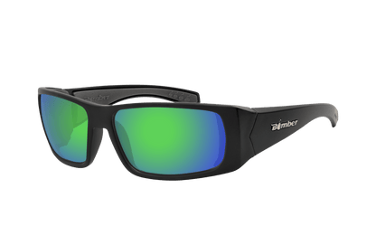 PIPE Safety - Green Mirror - Safety Glasses - Bomber Eyewear - PB103GM