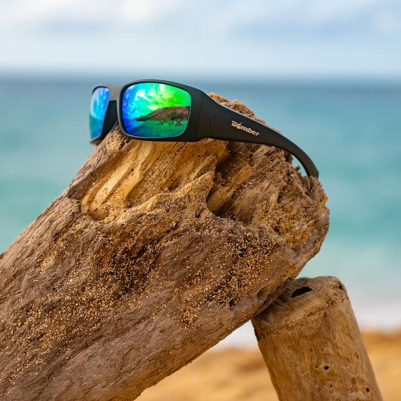 PIPE Safety - Green Mirror - Safety Glasses - Bomber Eyewear - PB103GM