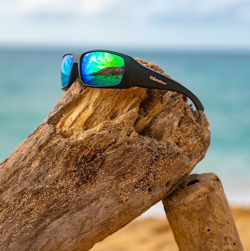 PIPE Safety - Polarized Green Mirror - Safety Glasses - Bomber Eyewear - PB111GM