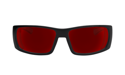 PIPE Safety - Polarized Red Mirror - Safety Glasses - Bomber Eyewear - PB111RM