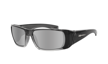 PIPE Safety - Polarized Silver Mirror Crystal - Safety Glasses - Bomber Eyewear - PB114
