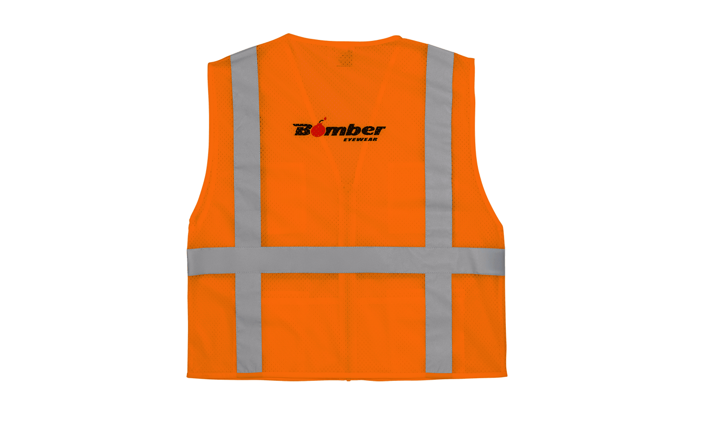 SAFETY ORANGE VEST - Bomber Eyewear - VEST-SAFETY-ORANGE-S-M