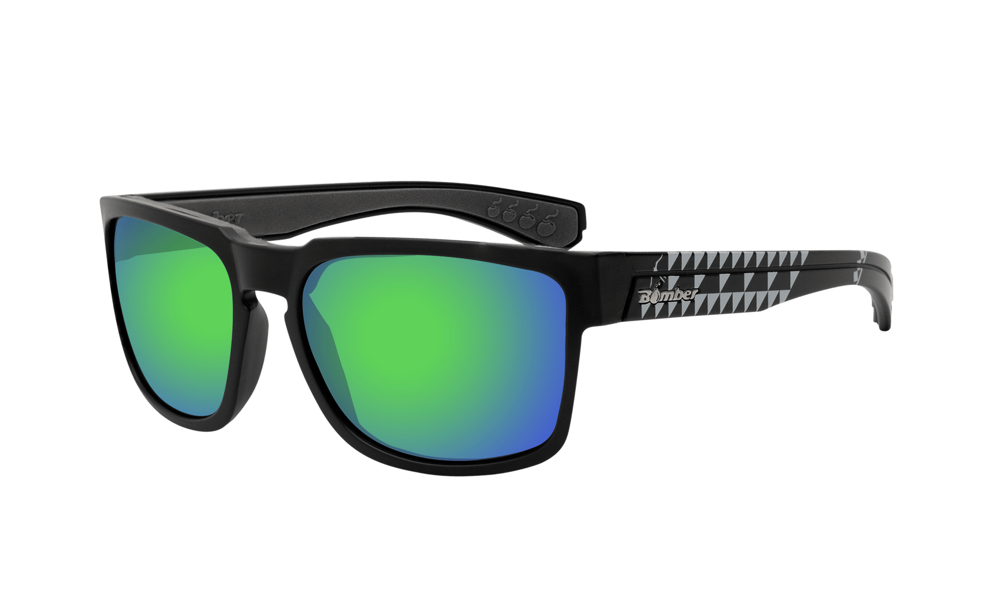 SMART - Polarized Green Mirror - Sunglasses - Bomber Eyewear - SM111GM
