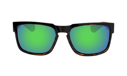 SMART - Polarized Green Mirror Tortoise - Sunglasses - Bomber Eyewear - SM112GM