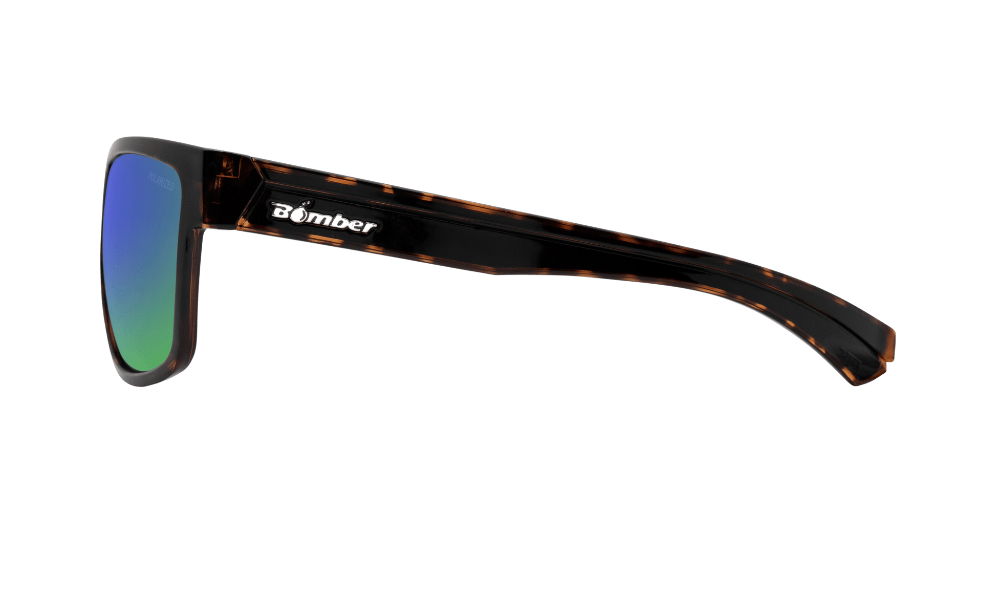 SMART - Polarized Green Mirror Tortoise - Sunglasses - Bomber Eyewear - SM112GM