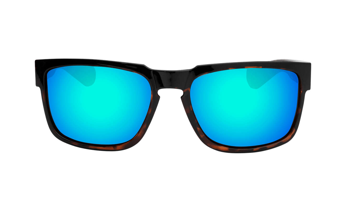 SMART - Polarized Ice Blue Mirror Tortoise - Sunglasses - Bomber Eyewear - SM112ICE