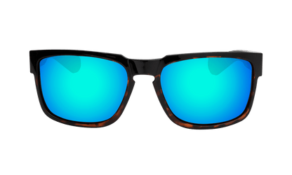 SMART - Polarized Ice Blue Mirror Tortoise - Sunglasses - Bomber Eyewear - SM112ICE