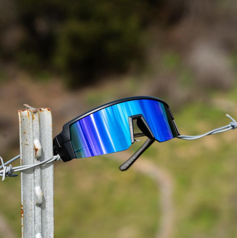 SMOKE Bomb Safety - Blue Mirror - Safety Glasses - Bomber Eyewear - SMK103BM