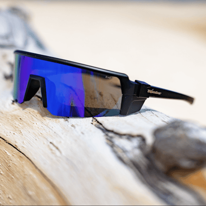 SMOKE Bomb Safety - Blue Mirror - Safety Glasses - Bomber Eyewear - SMK103BM