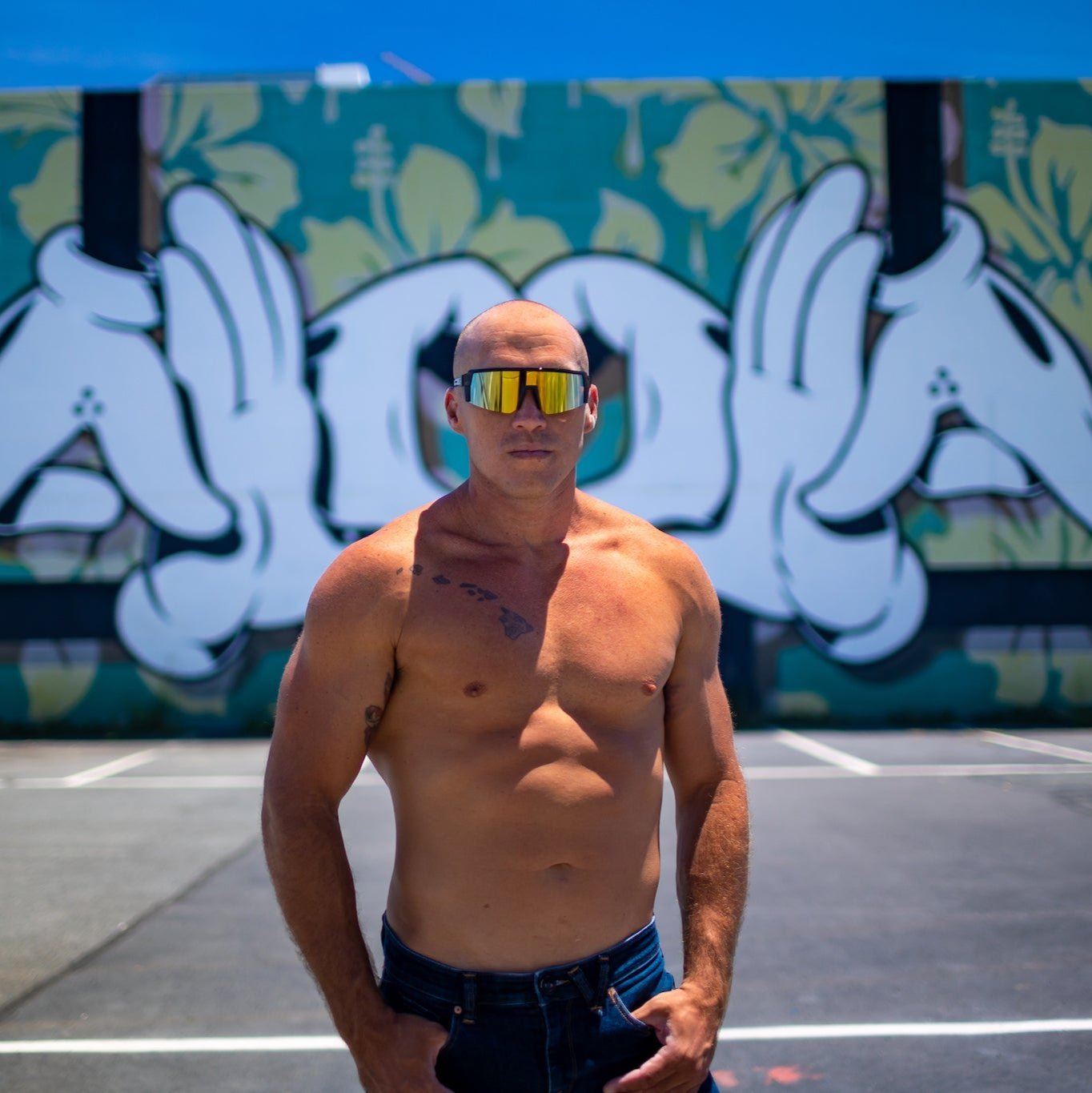 SMOKE Bomb Safety - Gold Mirror - Safety Glasses - Bomber Eyewear - SMK103GLD