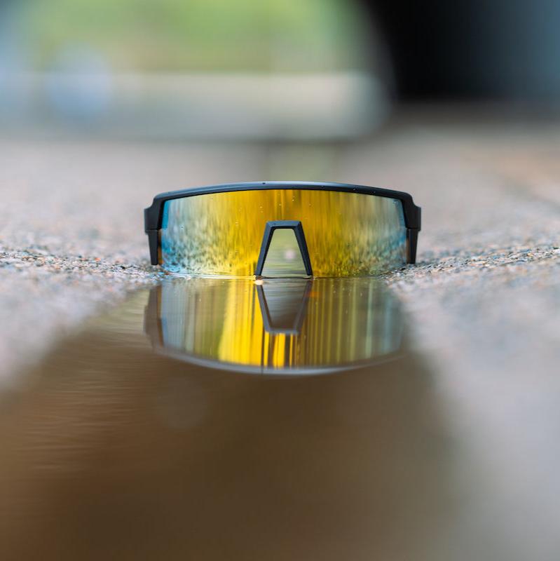 SMOKE Bomb Safety - Gold Mirror - Safety Glasses - Bomber Eyewear - SMK103GLD