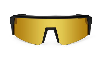 SMOKE Bomb Safety - Gold Mirror - Safety Glasses - Bomber Eyewear - SMK103GLD