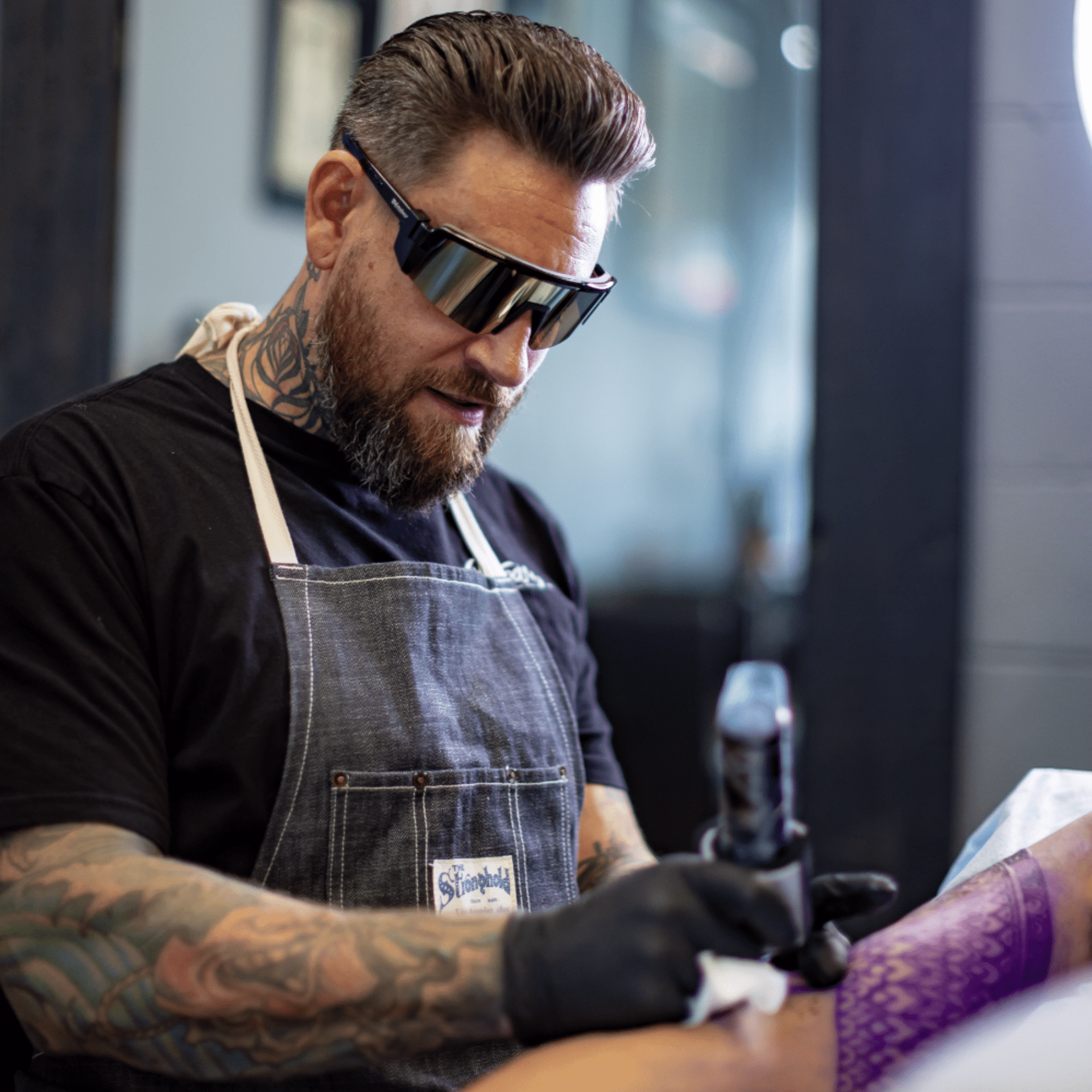 SMOKE Bomb Safety - Gold Mirror - Safety Glasses - Bomber Eyewear - SMK103GLD