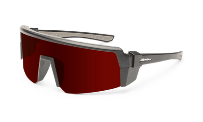 SMOKE Bomb Safety - Polarized Red Mirror - Safety Glasses - Bomber Eyewear - SMK111RM