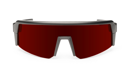 SMOKE Bomb Safety - Polarized Red Mirror - Safety Glasses - Bomber Eyewear - SMK111RM