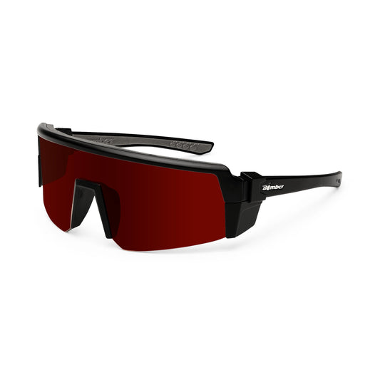 SMOKE Bomb Safety - Polarized Red Mirror - Safety Glasses - Bomber Eyewear - SMK111RM