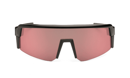 SMOKE Bomb Safety - Polarized Rose Gold Pink Mirror Black - Safety Glasses - Bomber Eyewear - SMK111PM