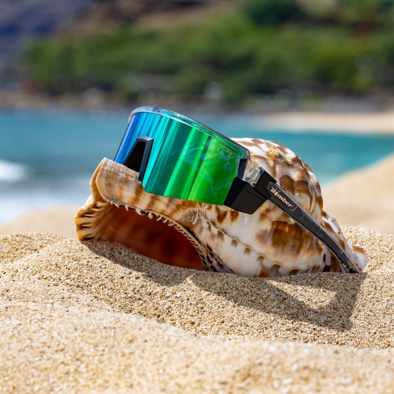 SMOKE Bomb Safety - Smoke Green Polarized - Safety Glasses - Bomber Eyewear - SMK114GM