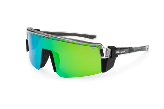 SMOKE Bomb Safety - Smoke Green Polarized - Safety Glasses - Bomber Eyewear - SMK114GM