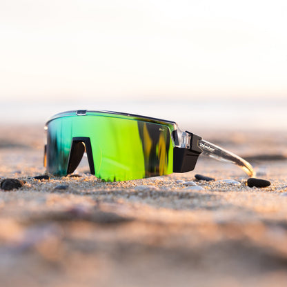 SMOKE Bomb Safety - Smoke Green Polarized - Safety Glasses - Bomber Eyewear - SMK114GM