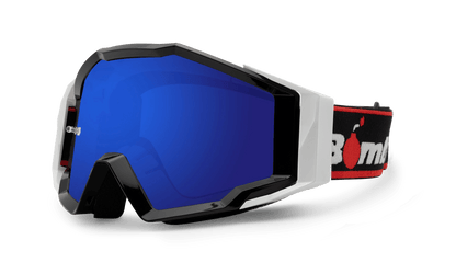 SPECTRO 151 - Black with Black Strap - Safety Glasses - Bomber Eyewear - SP151BB-Blue