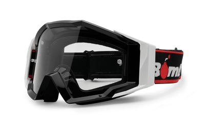 SPECTRO 151 - Black with Black Strap - Safety Glasses - Bomber Eyewear - SP151BB-Silver