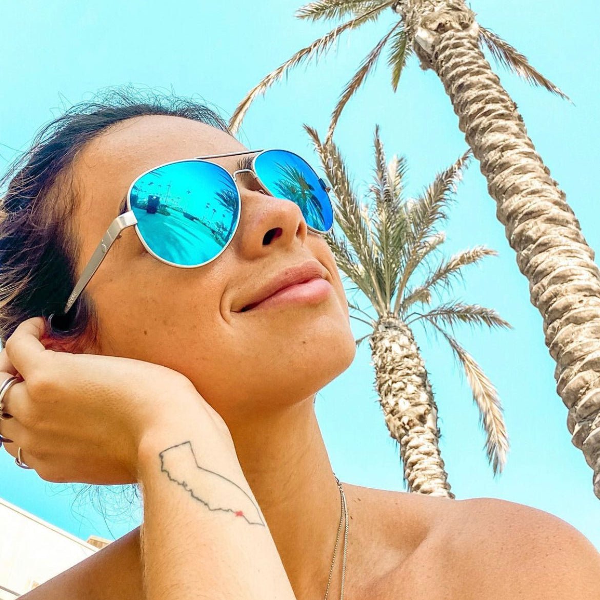 STRANGE - Polarized Ice Blue Mirror - Sunglasses - Bomber Eyewear - S111ICE