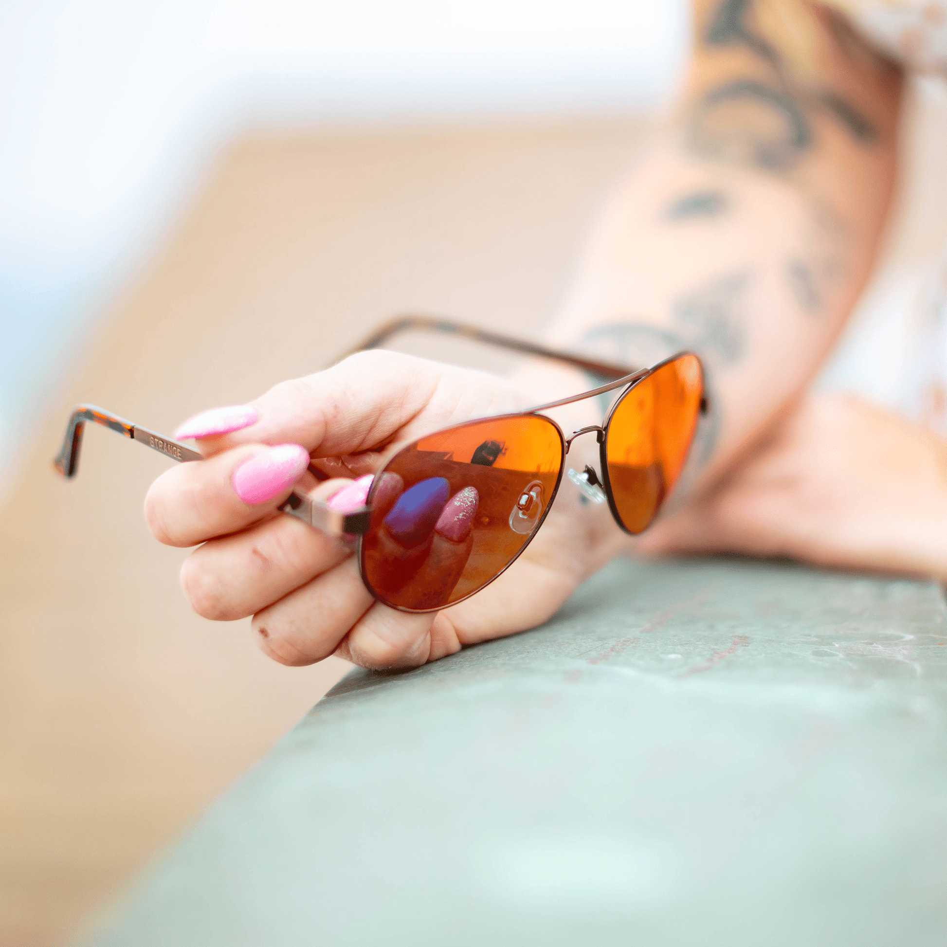 STRANGE - Polarized Red Mirror Copper - Sunglasses - Bomber Eyewear - S112RM