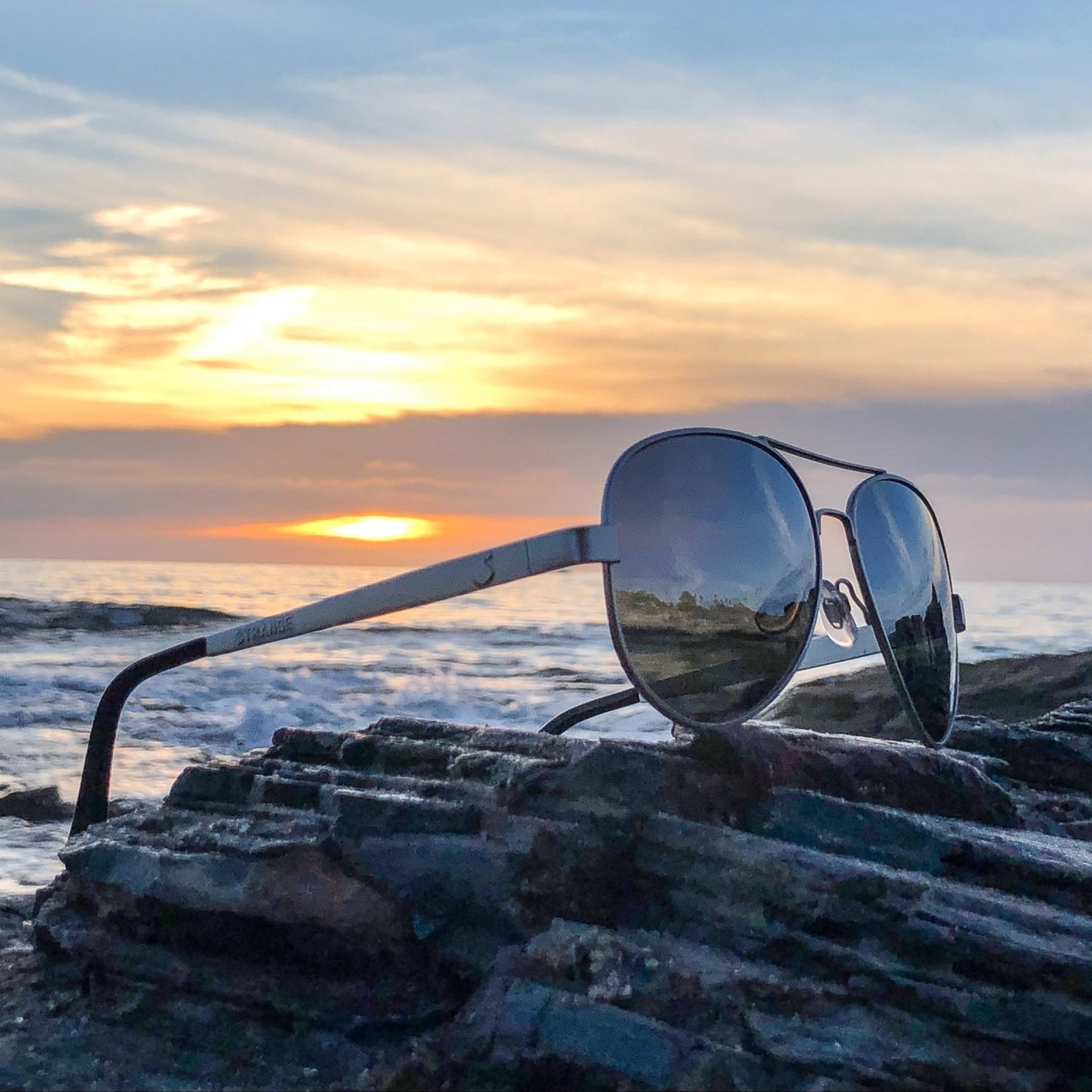 STRANGE - Polarized Silver Mirror - Sunglasses - Bomber Eyewear - S111M