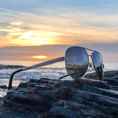 STRANGE - Polarized Silver Mirror - Sunglasses - Bomber Eyewear - S111M