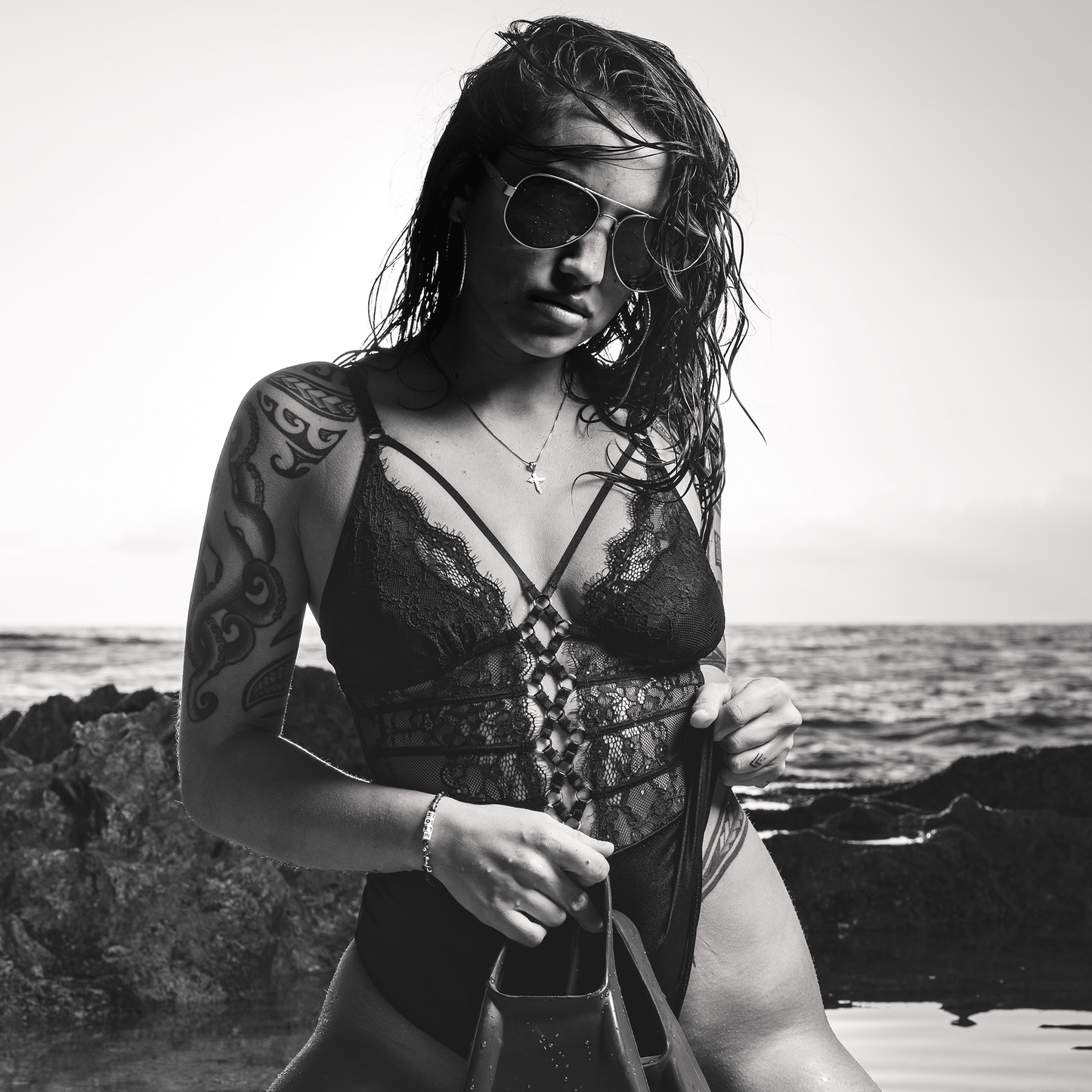 STRANGE - Polarized Silver Mirror - Sunglasses - Bomber Eyewear - S111M