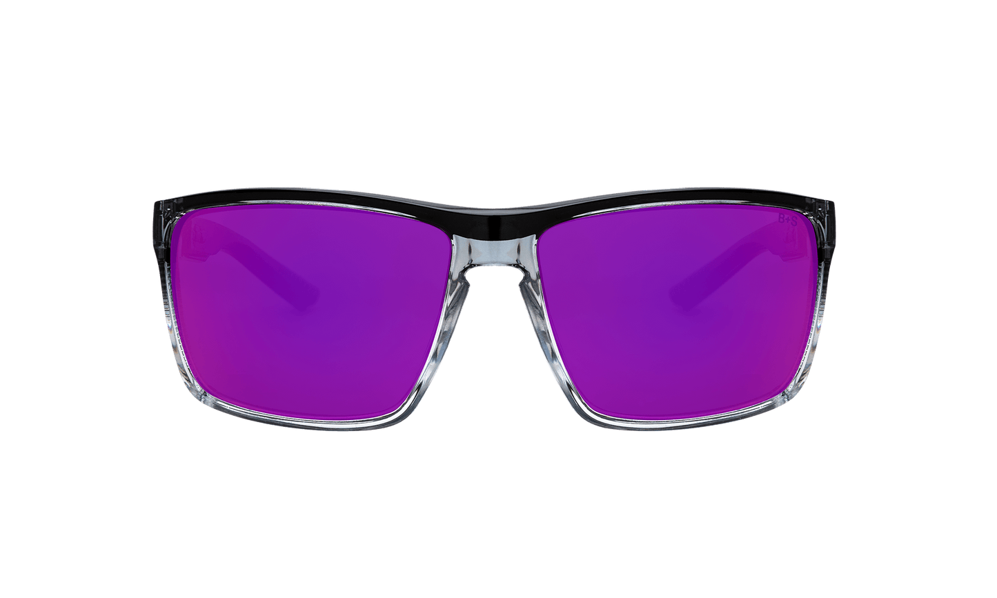 THERMO Bomb - Polarized Revo Pink Mirror Crystal - Safety Glasses - Bomber Eyewear - TH114PNK