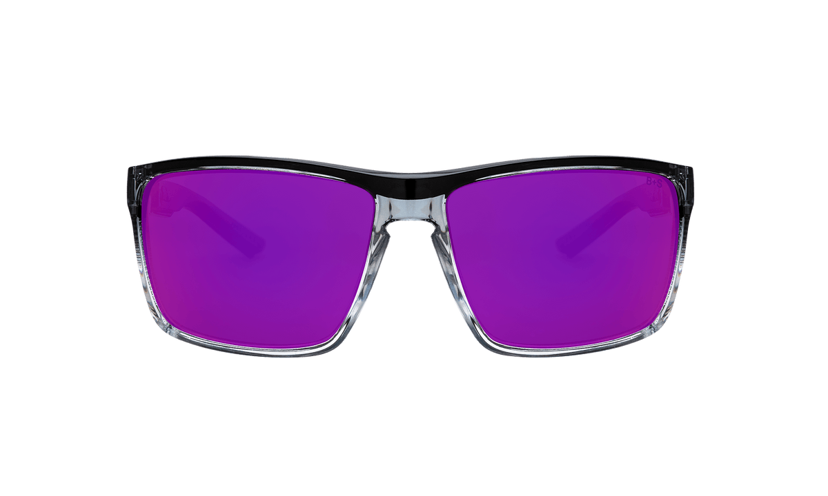 THERMO Bomb - Polarized Revo Pink Mirror Crystal - Safety Glasses - Bomber Eyewear - TH114PNK