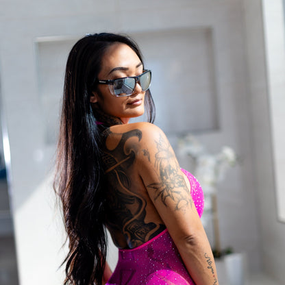 THERMO Bomb - Polarized Silver Mirror Crystal - Safety Glasses - Bomber Eyewear - TH114