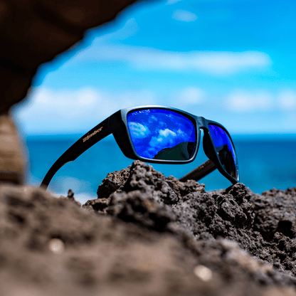 THERMO Bomb Safety - Polarized Blue Mirror - Safety Glasses - Bomber Eyewear - TH111BM