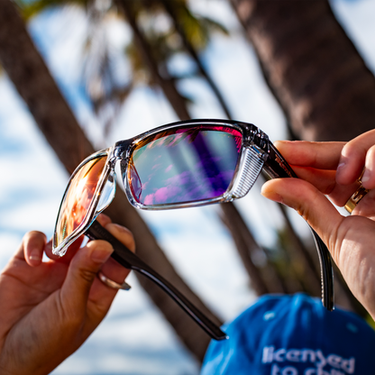 THERMO Bomb Safety - Polarized Revo Pink Mirror Crystal - Safety Glasses - Bomber Eyewear - TH114PNK