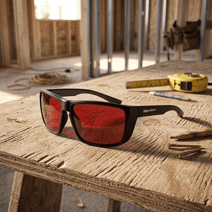 THERMO Bomb Safety - Red Mirror - Safety Glasses - Bomber Eyewear - TH103RM
