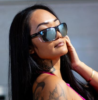 THERMO Bomb Safety - Silver Mirror Crystal - Safety Glasses - Bomber Eyewear - TH104