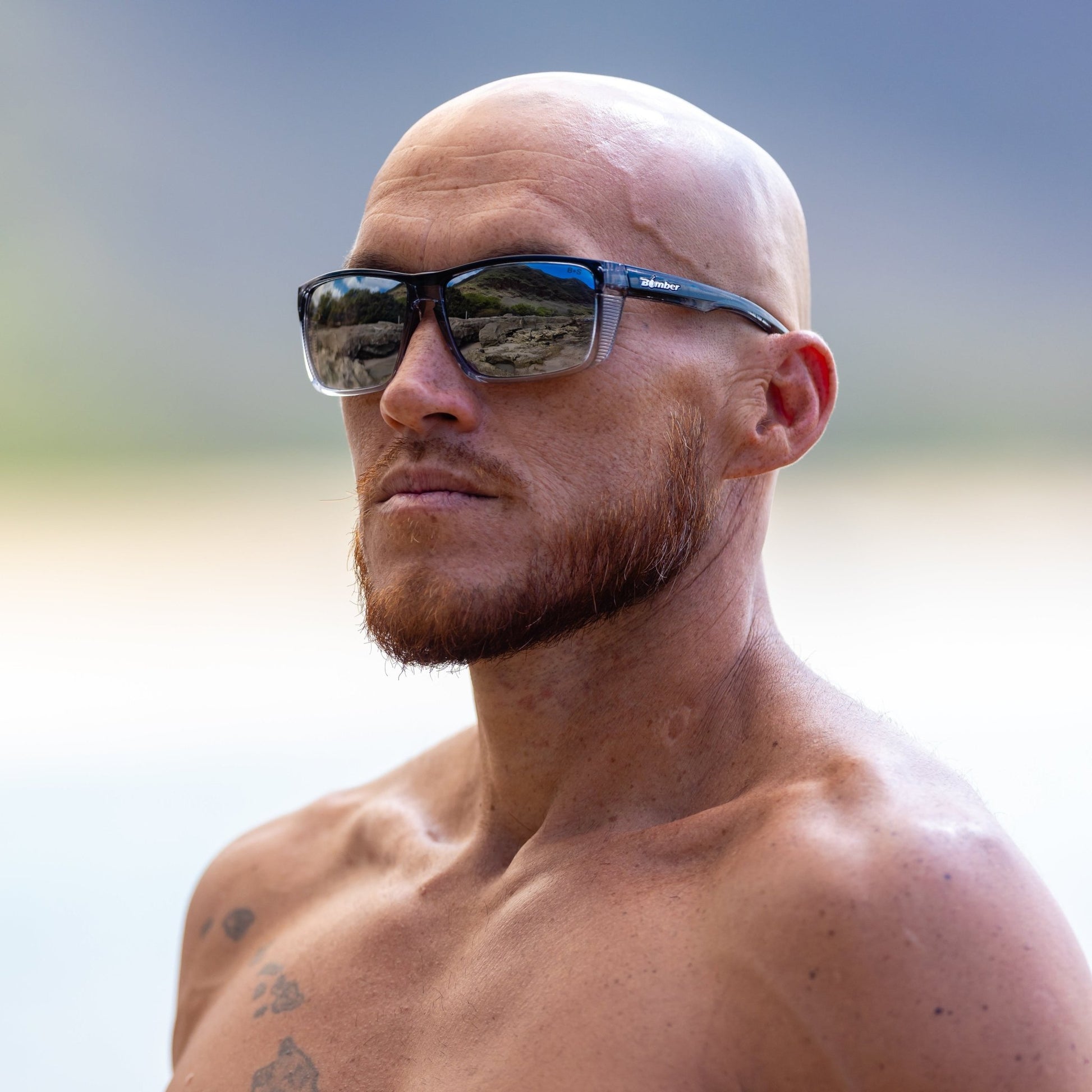 THERMO Bomb Safety - Silver Mirror Crystal - Safety Glasses - Bomber Eyewear - TH104